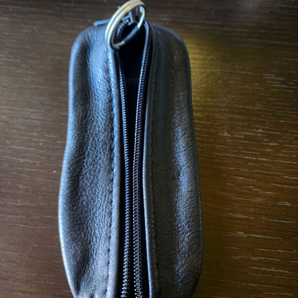 Genuine Black Leather Key Holder